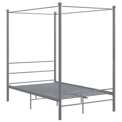Produktbild von Himmelbett Grau Metall 140x200 cm , Klassische Betten Design 2024