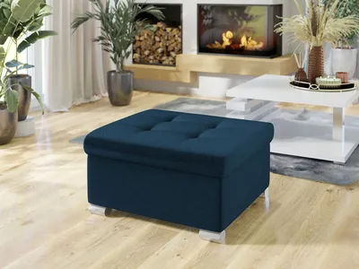Obrázok produktu pre Taburetka do obývačky NELLI 1 - tmavá modrá 3