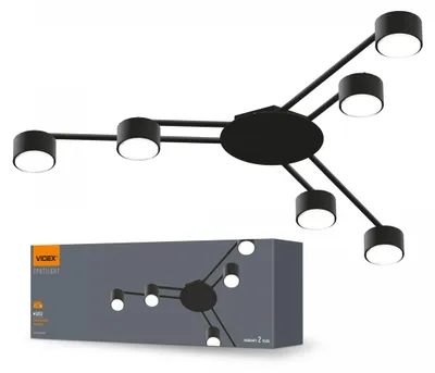 Produktbild von VIDEX Deckenleuchte für 6xGX53 Glühbirnen VL-SPF21B-B