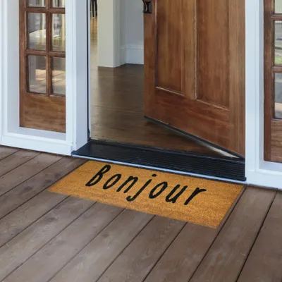 Produktbild von Rechteckige Fußmatte "Bonjour"