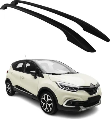 Immagine prodotto di Barre portatutto con supporti per Renault Captur I 2013-2019 in alluminio nero (2 pezzi)