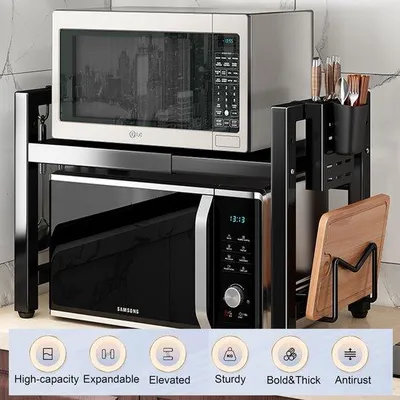 Image de Buffet de cuisine coulissant avec supports et planche à découper pour une organisation optimale de la cuisine