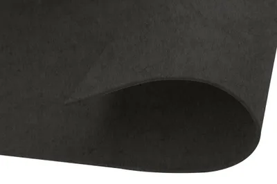 Produktbild von 10 Stück Schwarzer Acrylfilz, 20 x 30 cm, 2 mm, 220 g/m²