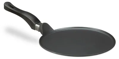 Productafbeelding van Relaxdays Crêpepan, aluminium gietijzer, 25 cm, antiaanbaklaag, gemakkelijk schoon te maken, zwart