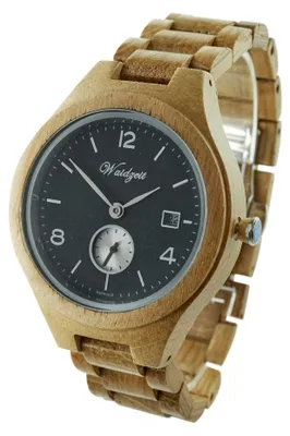 Produktbild von Waidzeit YK02 Barrique Riesling Uhr Herrenuhr Holz Datum Braun