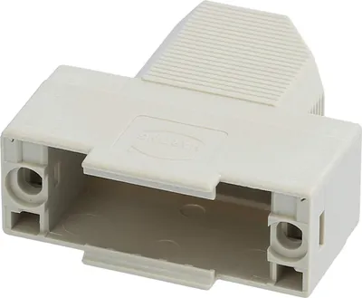 Produktbild von HARTING D-Sub Kunststoffgehäuse ohne Schirmblech passend für D-Sub Einsatz 15-polig, 26-polig (HD) seitlich - 1 Stück