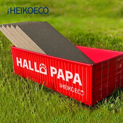 Produktbild von Heikoeco® 5 Stück Kratzbretter Katze, Kratzpappe für Katzen Wellpappe Recycelbar, Katzen Kratzbrett 44*20*12cm Katzenkratzbretter blau