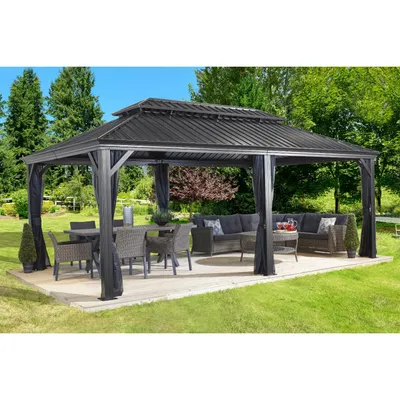 Image de Sojag Gazebo Messina 12x20 Dimensions 363x598x307 cm