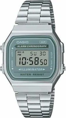 Produktbild von Uni-Uhr Casio A168WA-3AYES grün Silberfarben (Ø 35 mm)