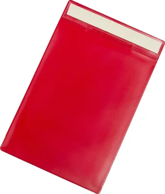 Produktbild von DJOIS Kennzeichnungshülle 168003 A4 rot 10 St./Pack.