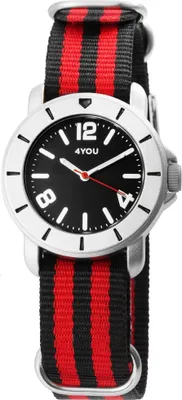 Produktbild von 4YOU Uni Uhr Armbanduhr Analog Quarz Nylon 250002006