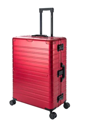 Image de Valise en aluminium avec 4 roulettes | Oslo | coque rigide | 75 x 48 x 29 cm | 6.5 kg | Vol.102 - Valise de voyage en aluminium