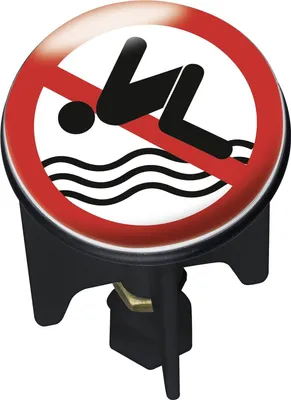 Produktbild von WENKO 21234100 Waschbeckenstöpsel Pluggy® No Swimming - Abfluss-Stopfen, für alle handelsüblichen Abflüsse, Kunststoff, 3.9 x 6.5 x 3.9 cm, Mehrfarbig