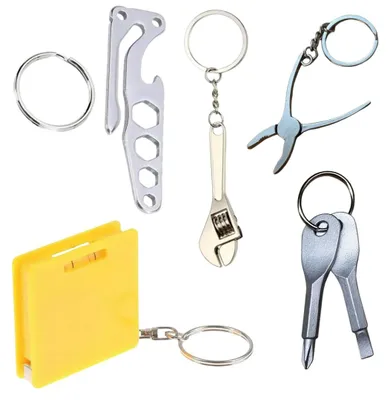 Multitool-Geschenkset mit Schlüsselanhänger, 6-teilig