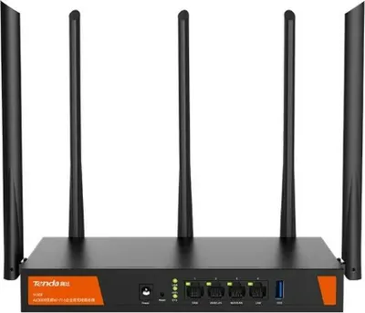 Obrázok produktu pre Tenda W30E AX3000 - Dual-Band (2,4 GHz/5 GHz) - Eingebauter Ethernet-Anschluss - Schwarz - Tabletop-Router