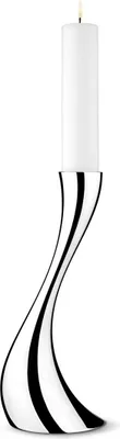 Produktbild von Georg Jensen COBRA FLOOR CANDLEHOLDER STAINLESS STEEL MIRROR SMALL 3586631