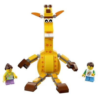 Obrázek produktu pro LEGO 40228 Žirafa Geoffrey Počet minifigurek: 2, Počet návodů: 1, Téma: LEGO Creator, Hmotnost: 0,13 KG, Počet dílků: 132, Rozměry balení (dxšxv): 14 x 12 x 4,5 cm, Věk: 7+, Vydáno: 2016, Číslo: 40228-1, EAN: 5702015597494