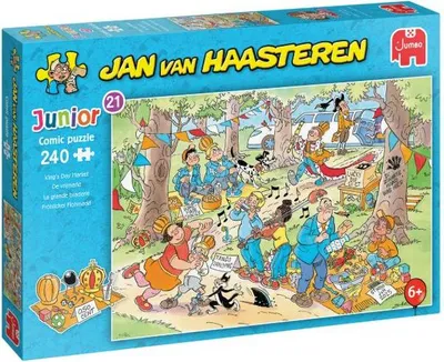 Immagine prodotto di Jan van Haasteren Junior 21 - Mercatino delle pulci allegro - Puzzle da 240 pezzi