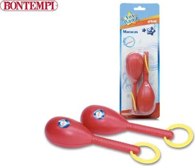 Produktbild von Bontempi Maracas, Spielzeug-Musikinstrument, Maracas, 6 Jahr(e), Rot, Gelb