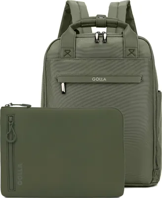 Immagine prodotto di Set di zaino e custodia per laptop Golla da 14 pollici, verde (76466)