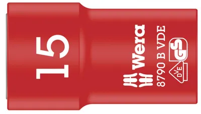 Obrázok produktu pre Wera 05004959001, Pätica, 3/8", Metrický, 1 hlava/hlavy, 15 mm, 46 mm