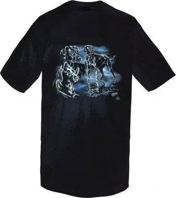Produktbild von KINDER T-Shirt mit Print - Labrador - 08246 schwarz - aus der ©Kollektion Bötzel - Gr. 110-164 Größe - 152/164