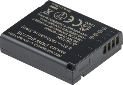 Immagine prodotto di Batteria T6 Power per Leica D-LUX 5, Li-Ion, 3,6 V, 1250 mAh (4,5 Wh), nero