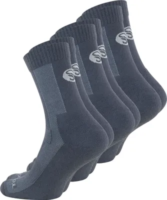 Produktbild von Stark Soul® 3 Paar Merino Outdoor Trekking Socken für Damen und Herren, grau, 35-38