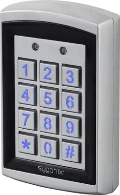 Produktbild von Sygonix SY-6428612 Code-Tastatur mit RFID Oberflächenmontage 12 V DC/AC, 24 V DC/AC IP66 mit beleuchteter Tastatur (SY-6428612)