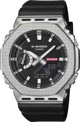 Produktbild von Casio G-Shock GM-2100M-1AER Edelstahl, Schwarz, Strukturiert