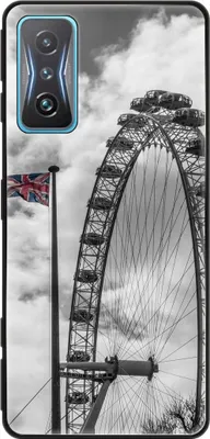 Produktbild von König Design Hülle kompatibel mit Xiaomi Redmi K50 Gaming Kunststoff Soft Handyhülle - Handy Case London Riesenrad