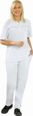 Produktbild von Planam Damen Bundhose Mischgewebe reinweiß Gr. 38, 1647038
