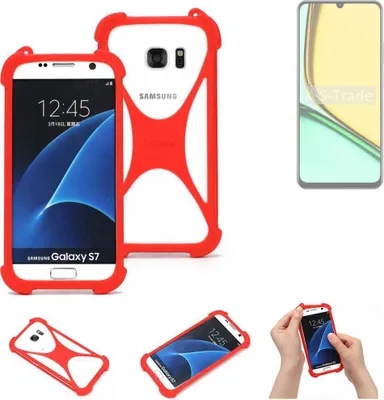 Produktbild von K-S-Trade Handy-Hülle kompatibel mit Realme Note 60 Schutz-Hülle Bumper Silikon Schutz Hülle Cover Case Silikoncase Silikonbumper TPU Softcase
