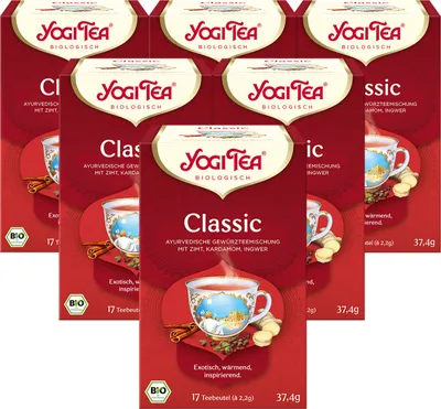 Produktbild von 6x YOGI TEA Classic Chai | 6 x 37,4g