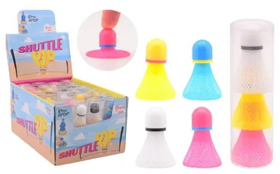 Produktbild von Johntoy Badminton Spielzeug Set - 24 Röhren mit Shuttle Ploppern
