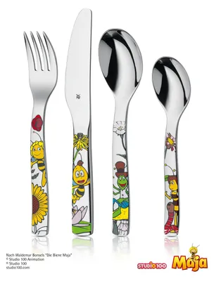 Image de WMF Ensemble de couverts pour enfants (4 pièces) Maya l'abeille