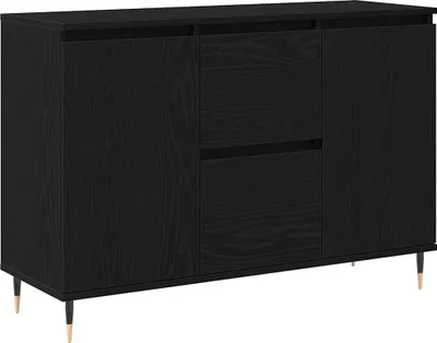 Image de Buffet Chêne noir 101,5 x 35 x 70 cm Bois d'ingénierie