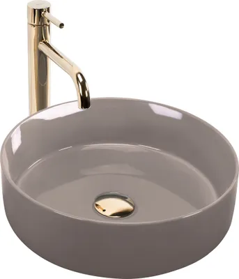 Produktbild von Rea Aufsatzwaschbecken Sami Shiny Round Beige