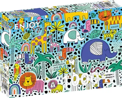 Immagine prodotto di Puzzle 1000 pezzi Enjoy – Doodle Safari