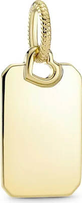 Produktbild von PandoraAnhänger 368611C00 Engravable Rectangle Tag 14k gold vergoldet gravierbar