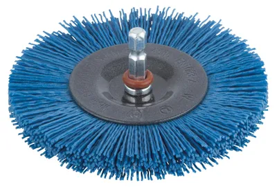 Produktbild von wolfcraft Nylondraht-Scheibenbürste, soft, ø100 mm - 2727000 - zum Reinigen und