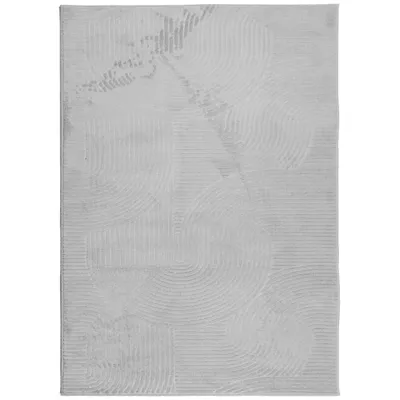 Produktbild von vidaXL Teppich IZA Kurzflor Skandinavischer Look Grau 240x340 cm