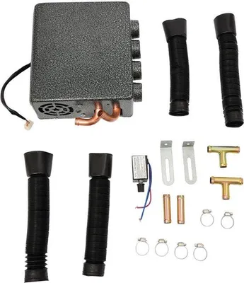 Productafbeelding van Auto Kachel 12V Universele Hulpverwarmer - 12V - Grijs - Voor Vrachtwagen En Minivan - Interieurverwarming - Auto Verwarmingssysteem