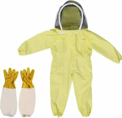 Obrázek produktu pro Oblek pro včelaře, dětské oblečení pro včelaře, ochranný oděv pro děti, oblečení pro včelaře včetně rukavic – ochranný oděv pro návštěvníky zemědělských podniků