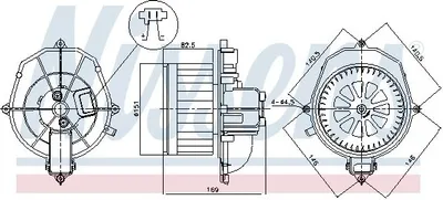 Produktbild von NISSENS 87518 Innenraumgebläse