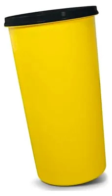 Produktbild von Mülleimer 60l mit geruchsdichtem Deckel (Anthrazit) und Ständer für Gelber Sack