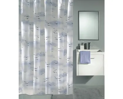 Zdjęcie produktu dla Zasłona prysznicowa Kleine Wolke PVC SKY Polar blue 180 x 200 cm