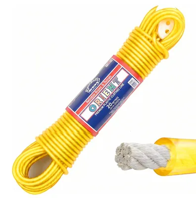 Immagine prodotto di Solidchoice - Linea di abbigliamento in PVC giallo, spessore 4,8 mm, lunghezza 25 metri