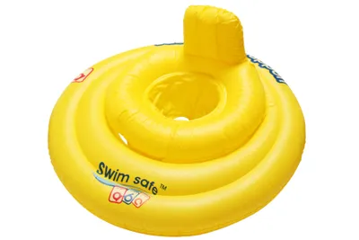 Produktbild von BESTWAY Babyfloat Schwimmsitz gelb 3 Ringe mit Rückenlehne S