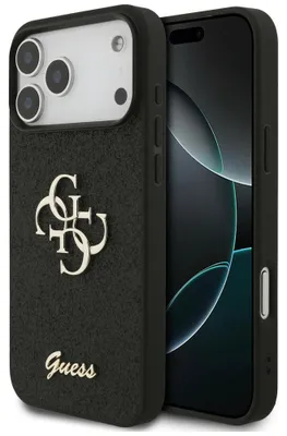 Obrázok produktu pre Puzdro Guess Hardcase s trblietkami pre iPhone 18 Pro / 17 Pro, čierna farba